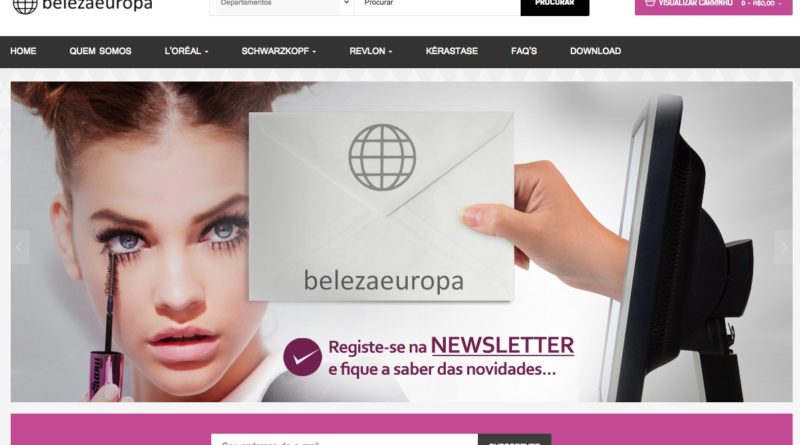 Loja online belezaeuropa de produtos cosméticos